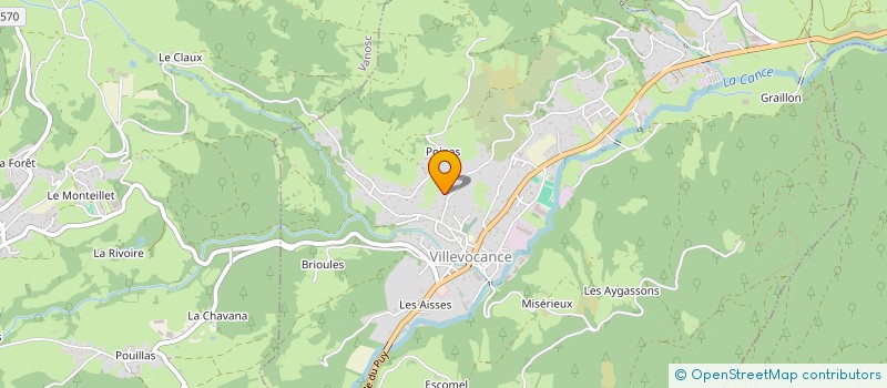 localisation de l'entreprise SCI DU MERLE  VILLEVOCANCE