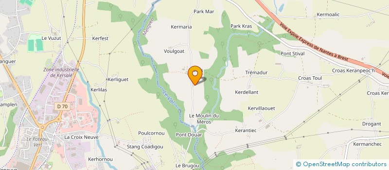 localisation de l'entreprise SCI DU MEROS  MELGVEN