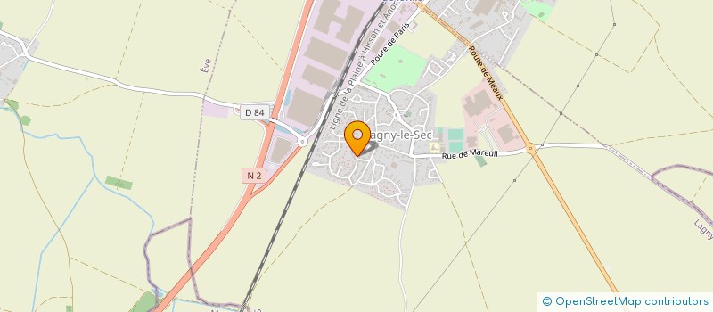 localisation de l'entreprise SCI DU MESNIL  LAGNY-LE-SEC