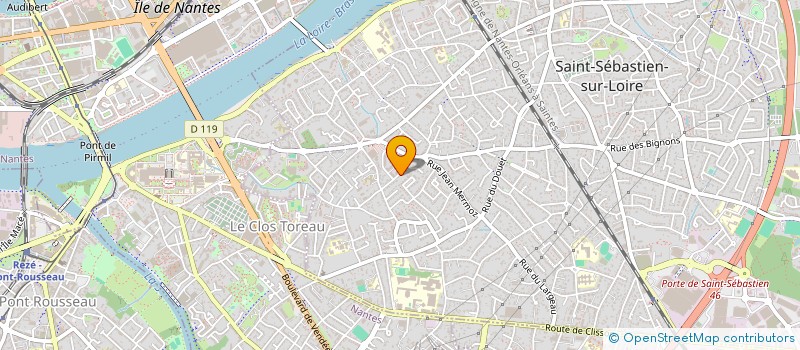 localisation de l'entreprise SCI DU MESNIL à ST SEBASTIEN SUR LOIRE