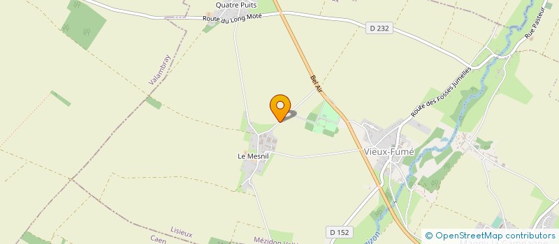 localisation de l'entreprise SCI DU MESNIL D'O à MEZIDON VALLEE D'AUGE