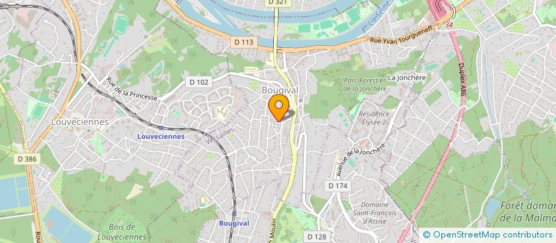 localisation de l'entreprise SCI DU MESNIL ROUX  BOUGIVAL