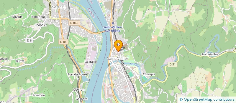 localisation de l'entreprise SCI DU MEZEL  SAINT-VALLIER