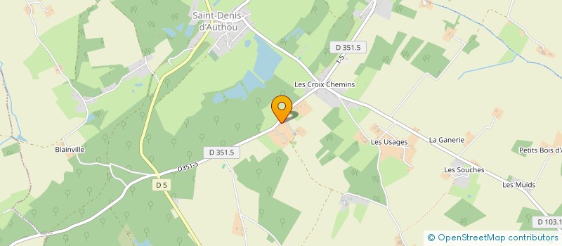localisation de l'entreprise SCI DU MEZERAY D'AUTHOU à SAINTIGNY