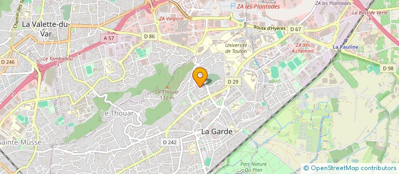 localisation de l'entreprise SCI DU MIDI à LA GARDE