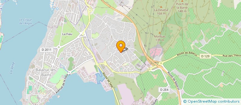 localisation de l'entreprise SCI DU MIDI  BALARUC-LES-BAINS