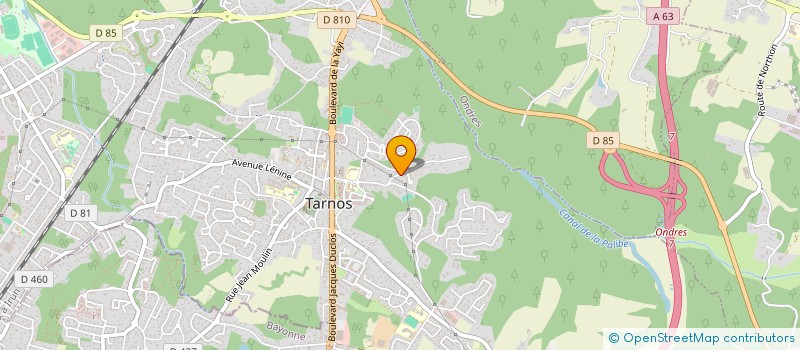 localisation de l'entreprise SCI DU MIDI  SAINT-MARTIN-DE-SEIGNANX