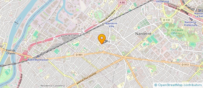 localisation de l'entreprise SCI DU MIDI  NANTERRE