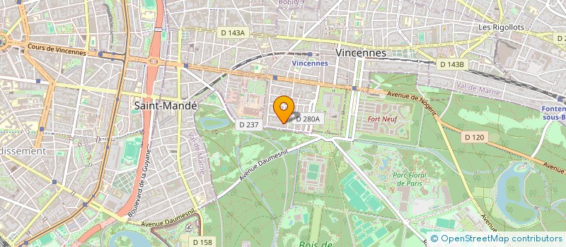 localisation de l'entreprise SCI DU MIDI à VINCENNES