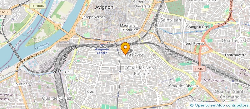 localisation de l'entreprise SCI DU MIDI  AVIGNON