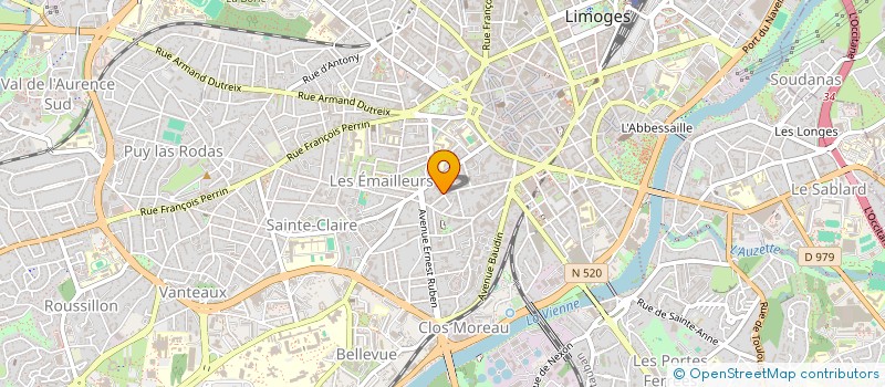localisation de l'entreprise SCI DU MIDI BORDELAIS à LIMOGES