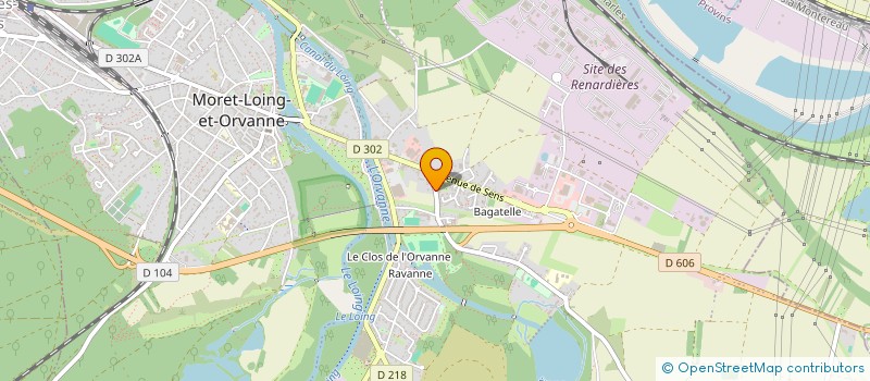 localisation de l'entreprise SCI DU MILAN NOIR  MORET-LOING-ET-ORVANNE