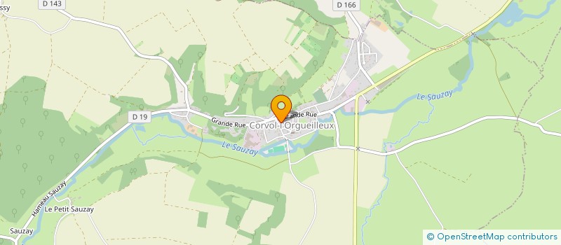 localisation de l'entreprise SCI DU MILLERY  CORVOL-L'ORGUEILLEUX