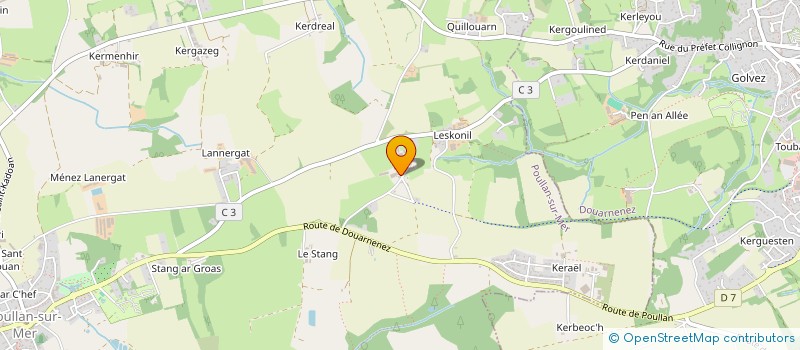 localisation de l'entreprise SCI DU MILLIER  POULLAN-SUR-MER