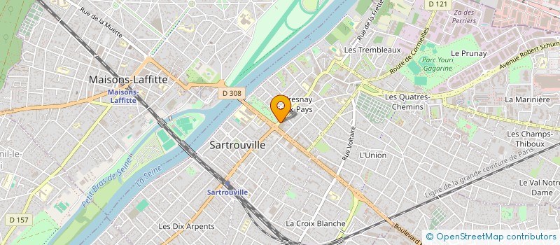 localisation de l'entreprise SCI DU MINOTAURE  ORGEVAL