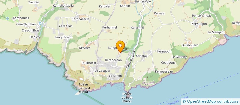 localisation de l'entreprise SCI DU MINOU  PLOUZANE