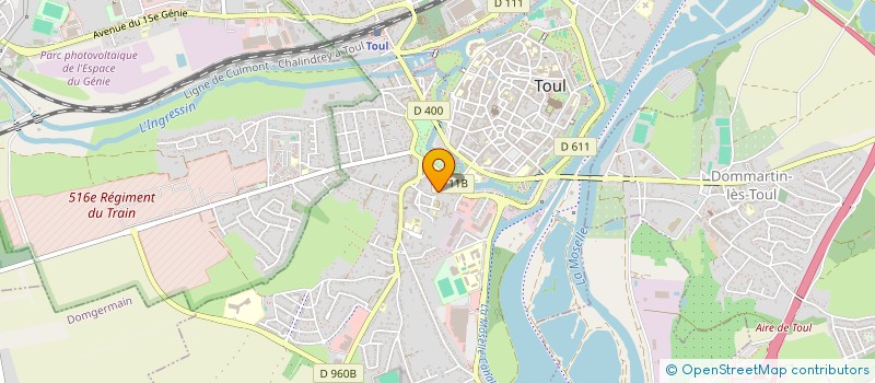 localisation de l'entreprise SCI DU MIODET  TOUL