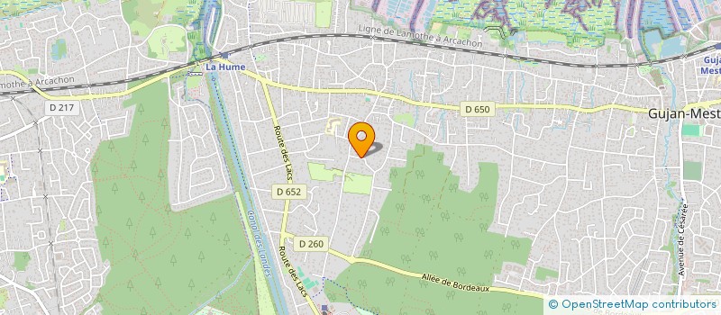 localisation de l'entreprise SCI DU MIOU  GUJAN-MESTRAS