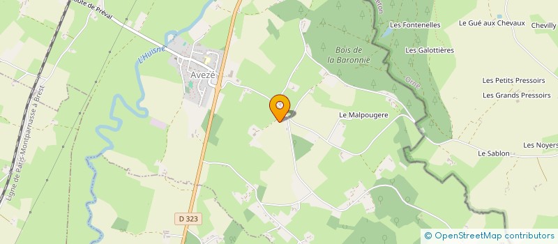 localisation de l'entreprise SCI DU MISTRAL  MAMERS