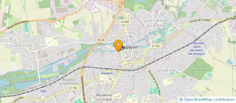 localisation de l'entreprise SCI DU MISTRAL  ARPAJON