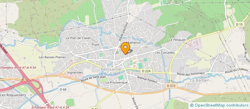 localisation de l'entreprise SCI DU MISTRAL  PELISSANNE