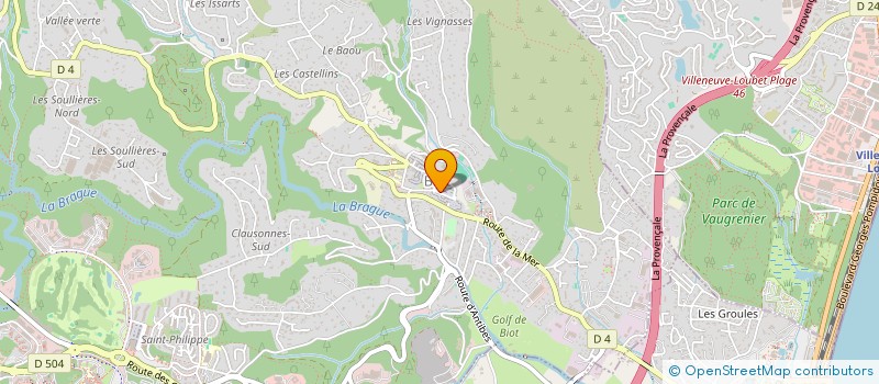 localisation de l'entreprise SCI DU MITAN à BIOT
