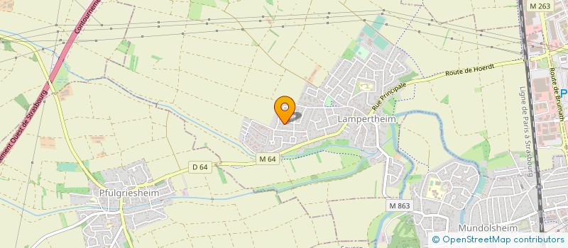 localisation de l'entreprise SCI DU MITTELFELD  LAMPERTHEIM