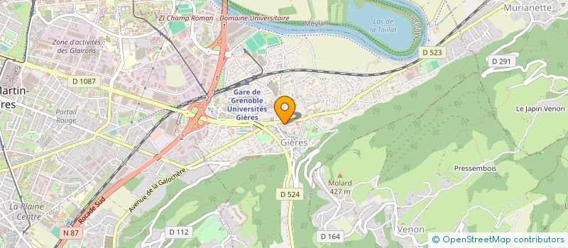 localisation de l'entreprise SCI DU MOIROND  RIVES