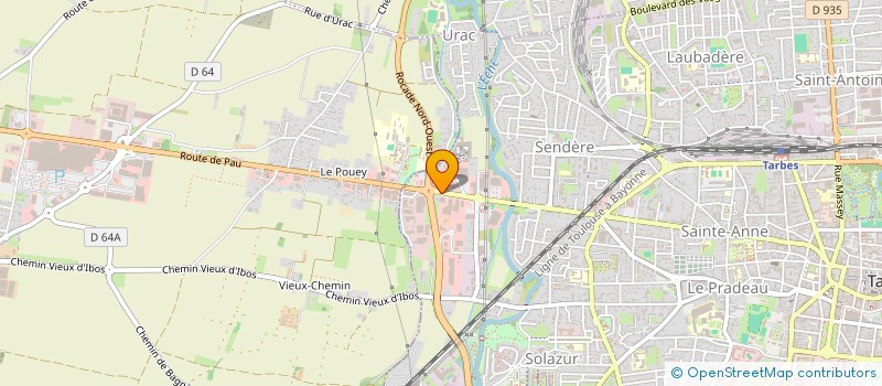 localisation de l'entreprise SCI DU MONGE UN  TARBES