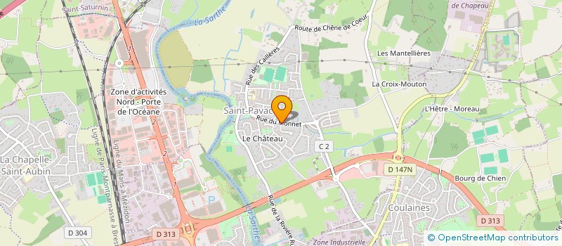 localisation de l'entreprise SCI DU MONNET  SARGE LES LE MANS