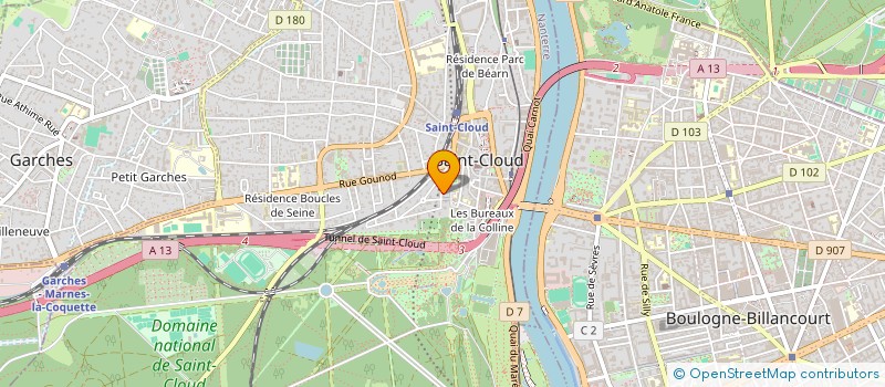 localisation de l'entreprise SCI DU MONT à SAINT-CLOUD