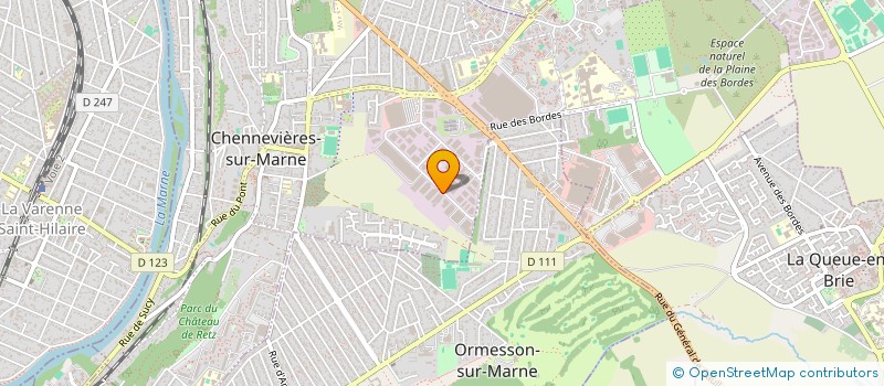 localisation de l'entreprise SCI DU MONT AZIF  CHENNEVIERES-SUR-MARNE