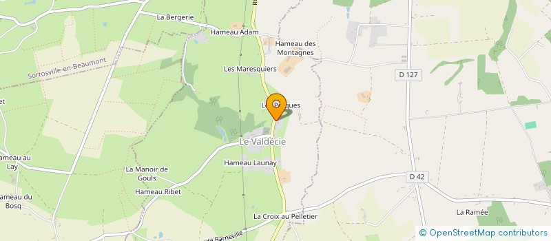 localisation de l'entreprise SCI DU MONT BELIN  BRICQUEBEC-EN-COTENTIN