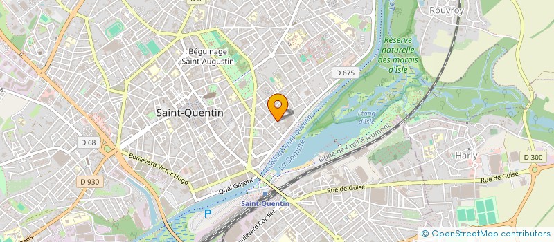 localisation de l'entreprise SCI DU MONT BLANC à SAINT-QUENTIN