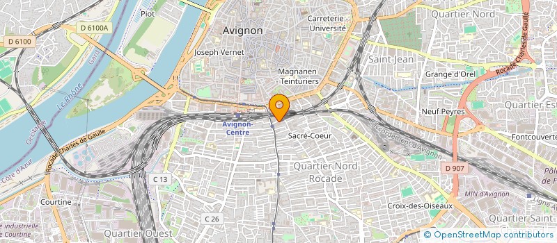 localisation de l'entreprise SCI DU MONT-BLANC  AVIGNON