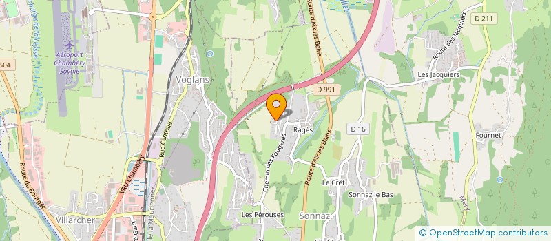 localisation de l'entreprise SCI DU MONT BLANC  SONNAZ