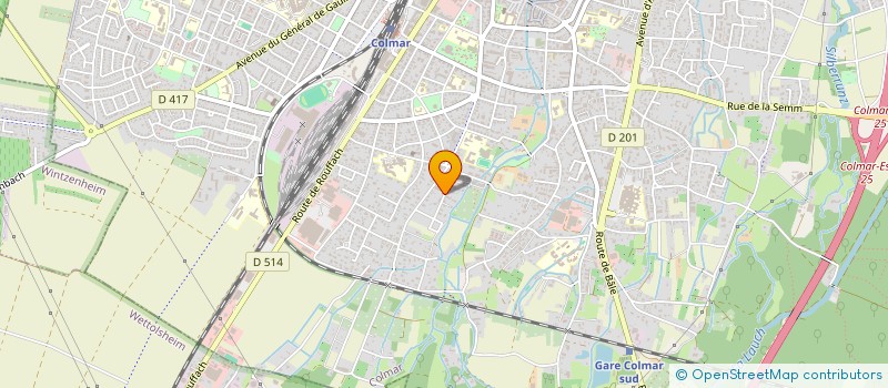 localisation de l'entreprise SCI DU MONT BLANC  COLMAR