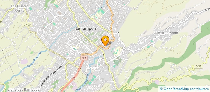 localisation de l'entreprise SCI DU MONT BLANC à LE TAMPON