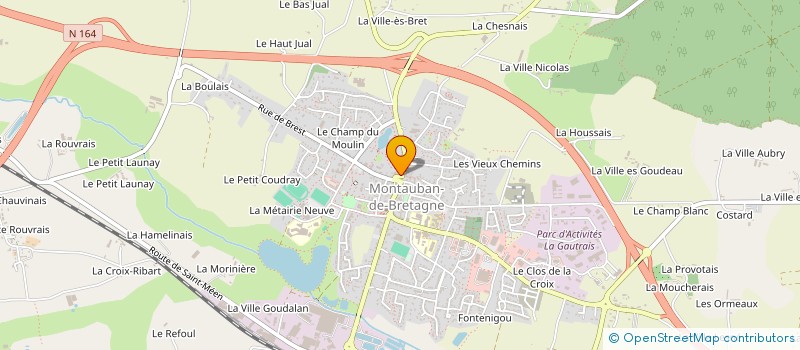 localisation de l'entreprise SCI DU MONT BLANC DU TACUL  MONTAUBAN-DE-BRETAGNE