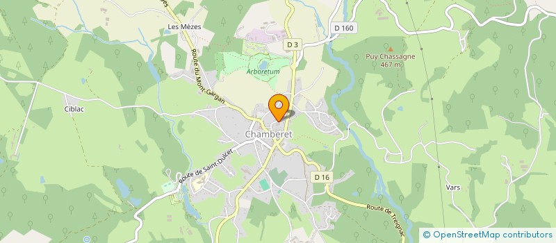 localisation de l'entreprise SCI DU MONT CE à CHAMBERET