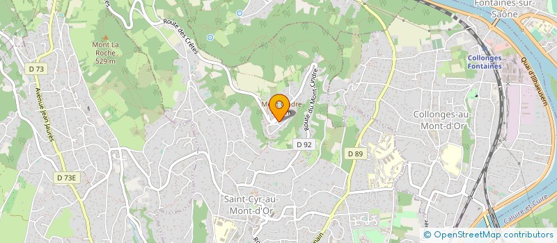 localisation de l'entreprise SCI DU MONT CINDRE  SAINT CYR AU MONT D OR