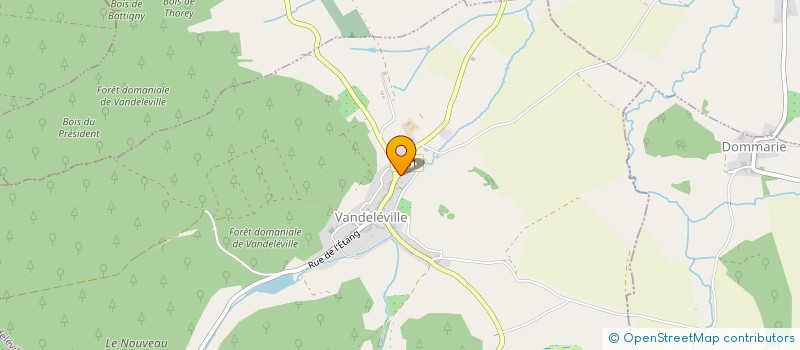 localisation de l'entreprise SCI DU MONT CUREL  VANDELEVILLE