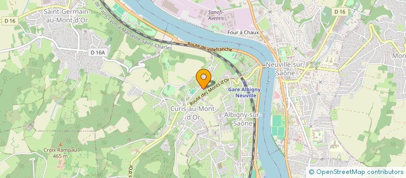 localisation de l'entreprise SCI DU MONT D OR  CURIS-AU-MONT-D'OR