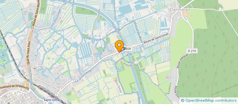 localisation de l'entreprise SCI DU MONT D'OR  SAINT-OMER