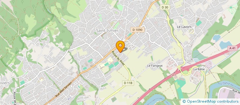 localisation de l'entreprise SCI DU MONT D'OR à SAINT-ISMIER