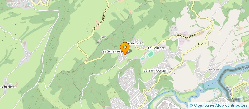 localisation de l'entreprise SCI DU MONT D OR  VILLERS-LE-LAC