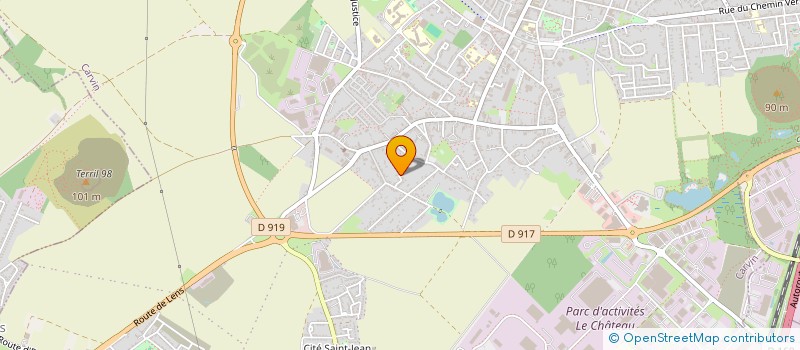 localisation de l'entreprise SCI DU MONT DE TERRE  CARVIN