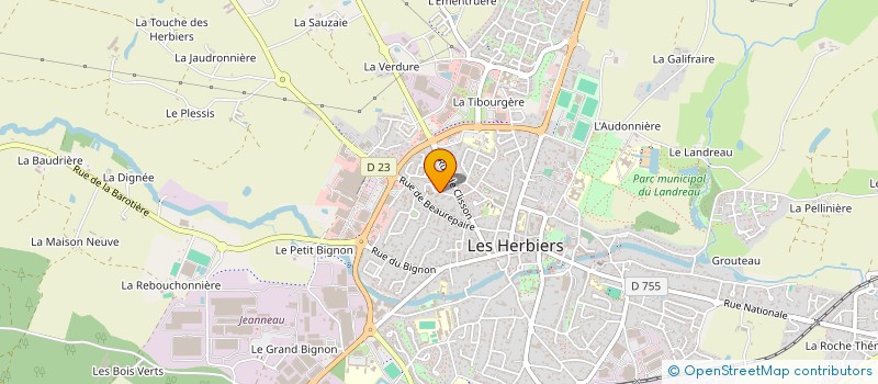 localisation de l'entreprise SCI DU MONT DES ALOUETTES à HERBIERS (LES)