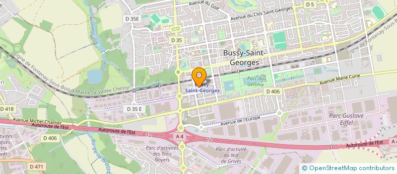 localisation de l'entreprise SCI DU MONT EVRIN  BUSSY-SAINT-GEORGES