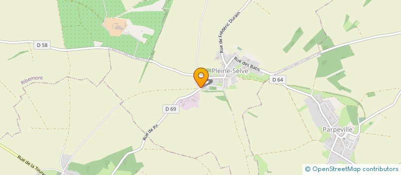 localisation de l'entreprise SCI DU MONT FERME  PLEINE-SELVE